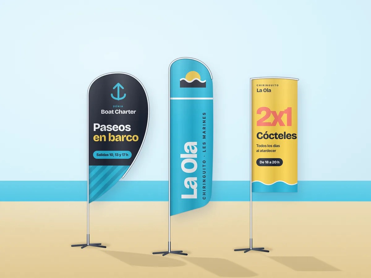 Beach flags